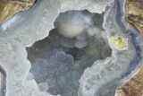 Crystal Filled Dugway Geode (Polished Half) #121716-1